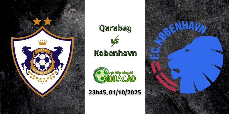 Nhận định Qarabag và Kobenhavn, 23h45 ngày 01/10/2025